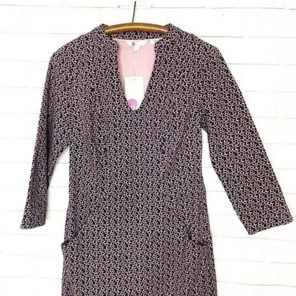 BODEN Purple Floral Corduroy Mini Dress NWT - Picture 3 of 9